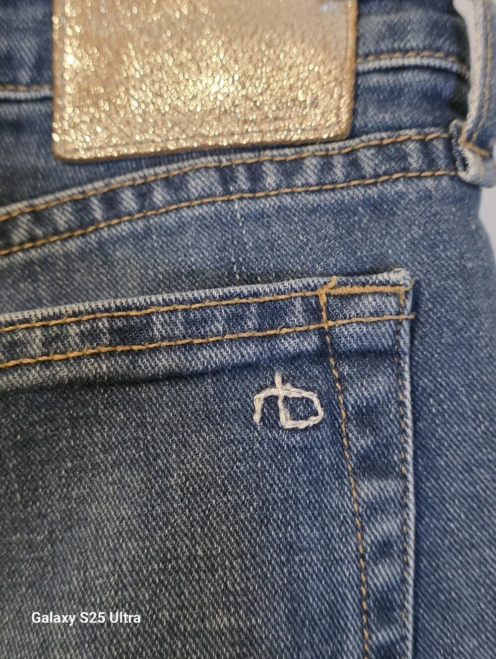 rag & bone The Dre Slim Boyfriend Jeans Blue Size 30 EUC - Picture 8 of 16